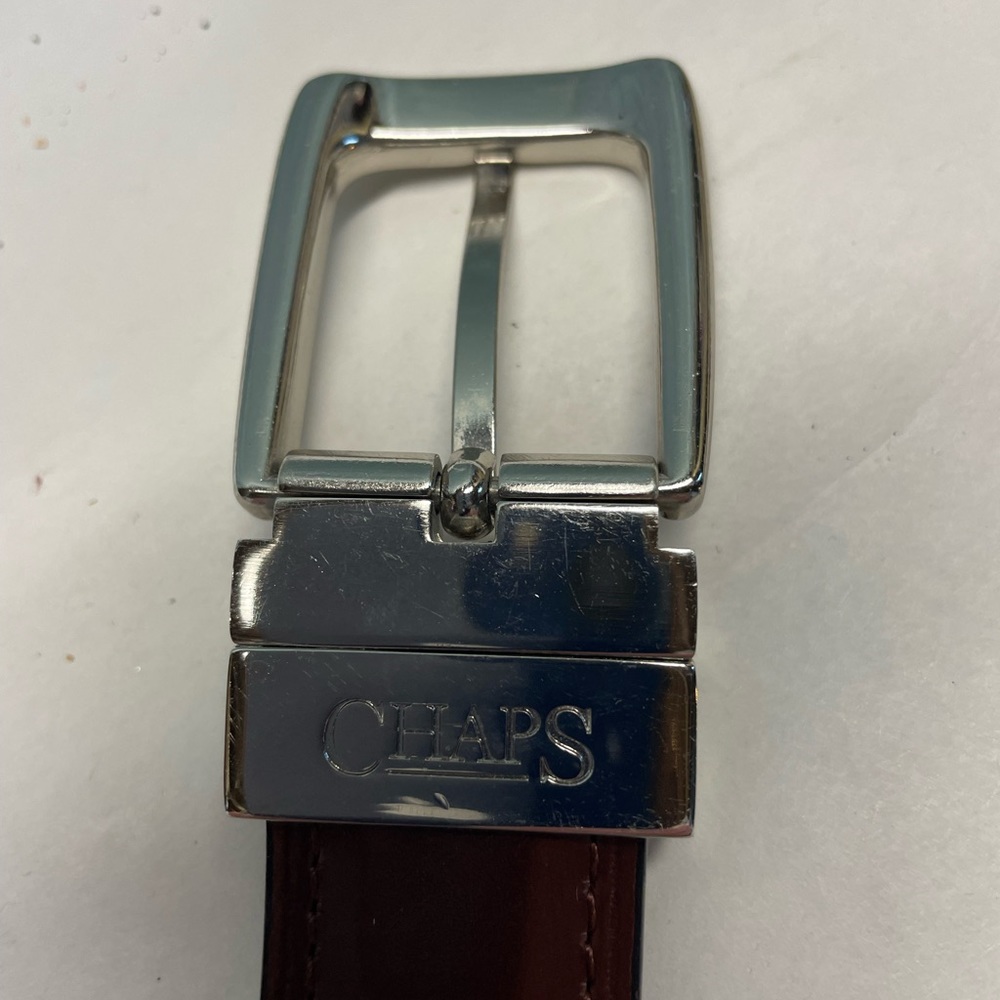 Chaps Brown leather belt. Size 26-26 beautiful condition